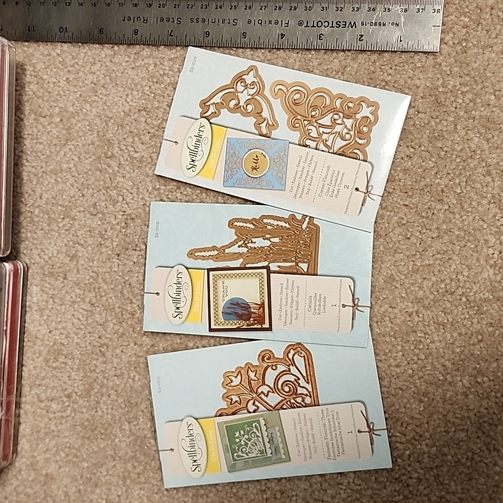 Spellbinders Brand New Dies! 3 Dies, Never Used!